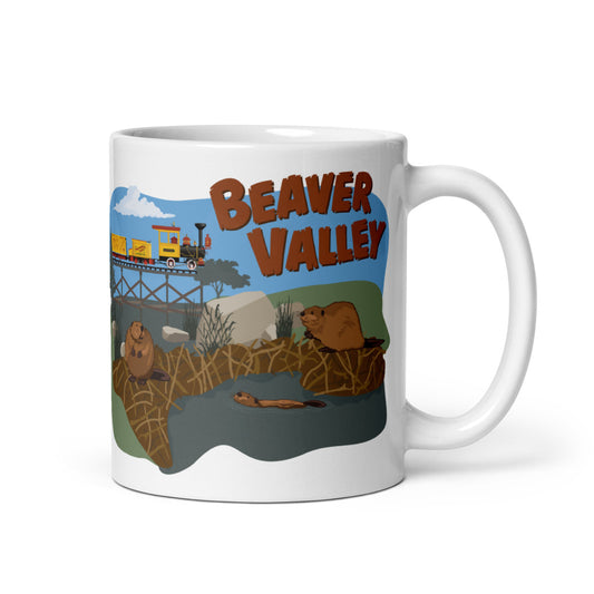 MINE TRAIN THROUGH NATURE'S WONDERLAND beaver valley Mugs (3 sizes)