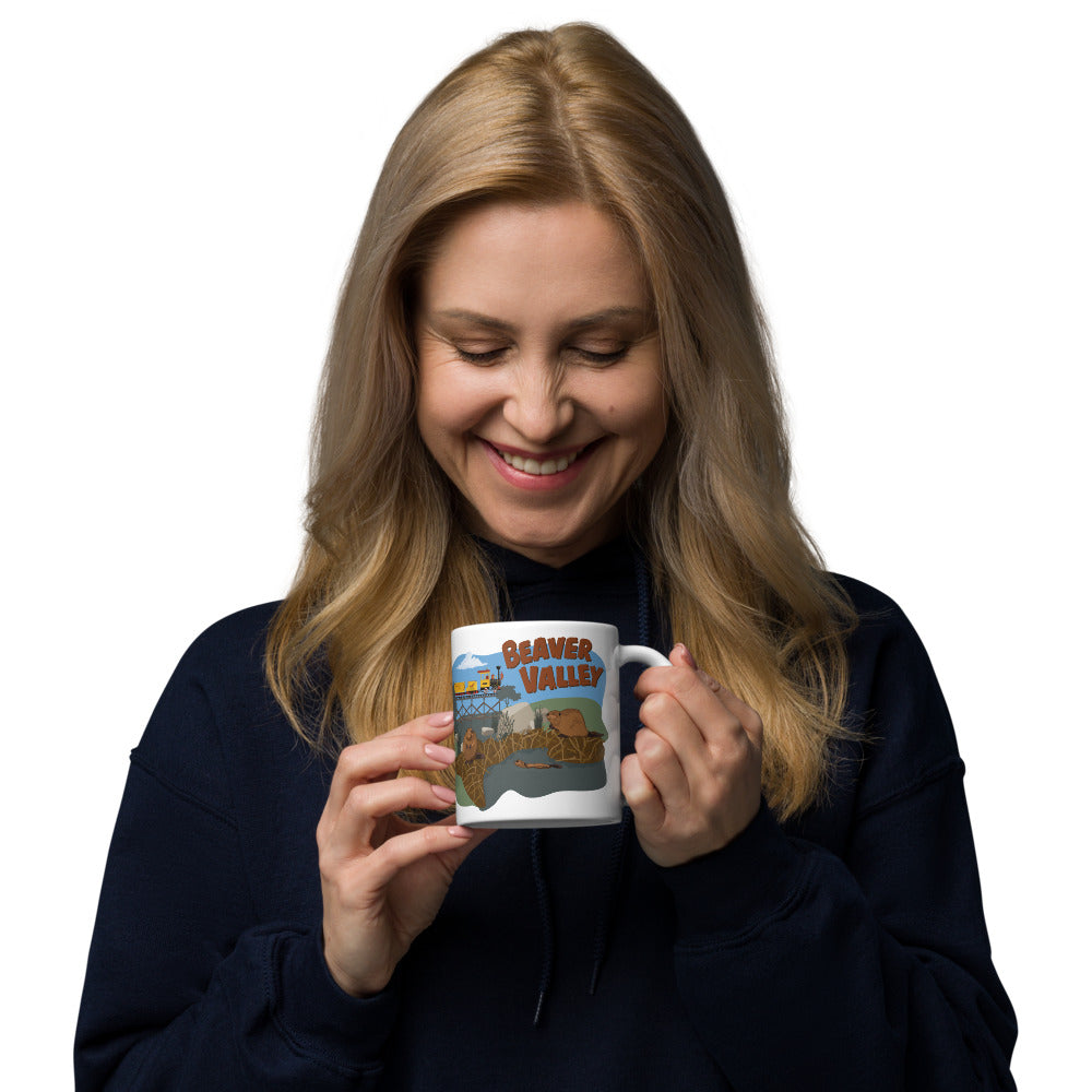 MINE TRAIN THROUGH NATURE'S WONDERLAND beaver valley Mugs (3 sizes)