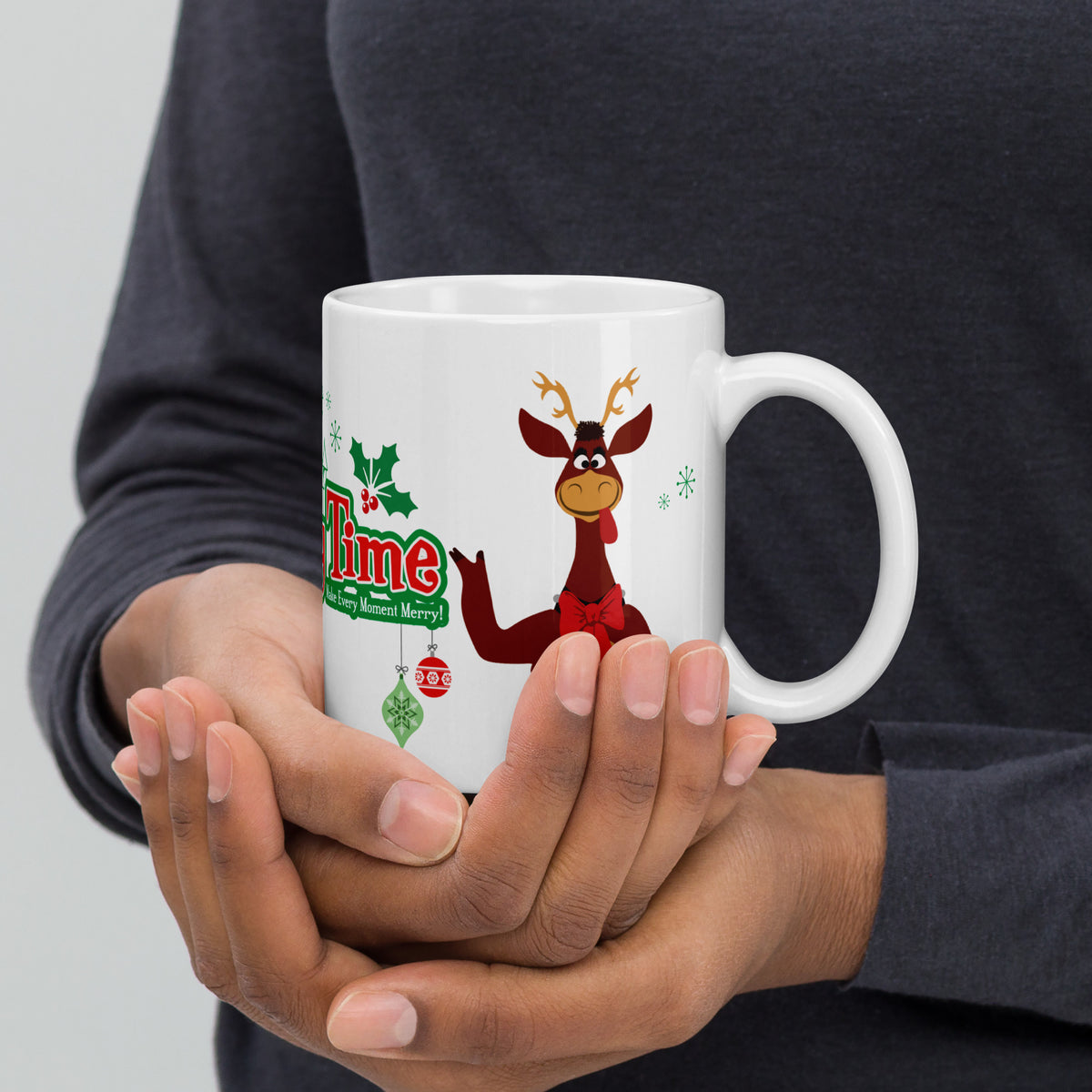 DL HOLIDAY TIME reindeer Mug