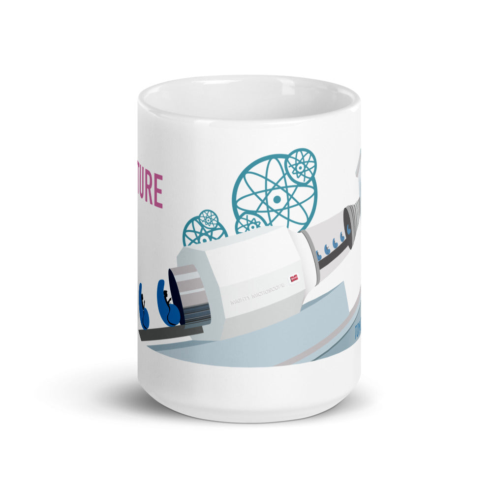 ADVENTURE THRU INNER SPACE microscope Mugs (3 sizes)