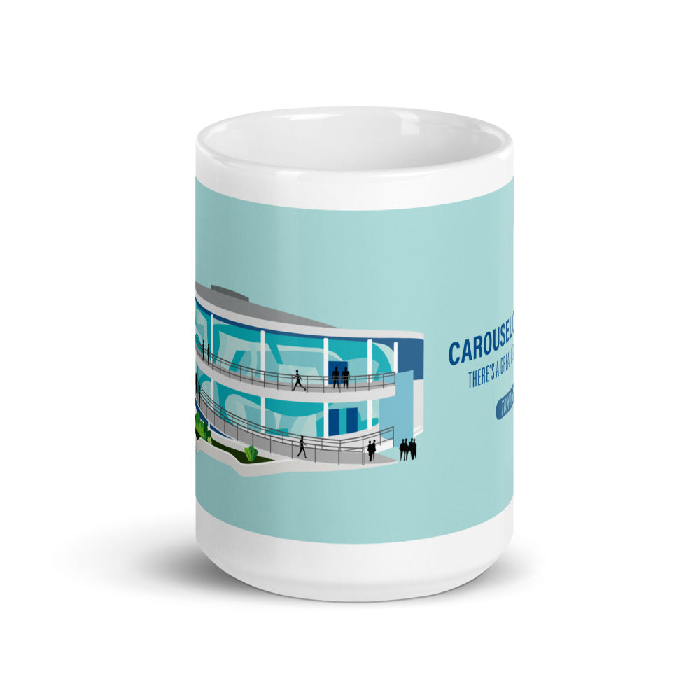 CAROUSEL OF PROGRESS building Mugs (3 sizes)