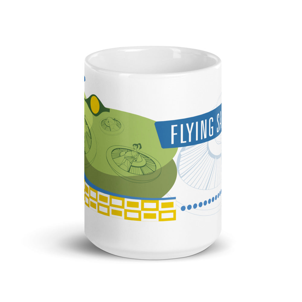 FLYING SAUCERS scene Mugs (3 sizes)