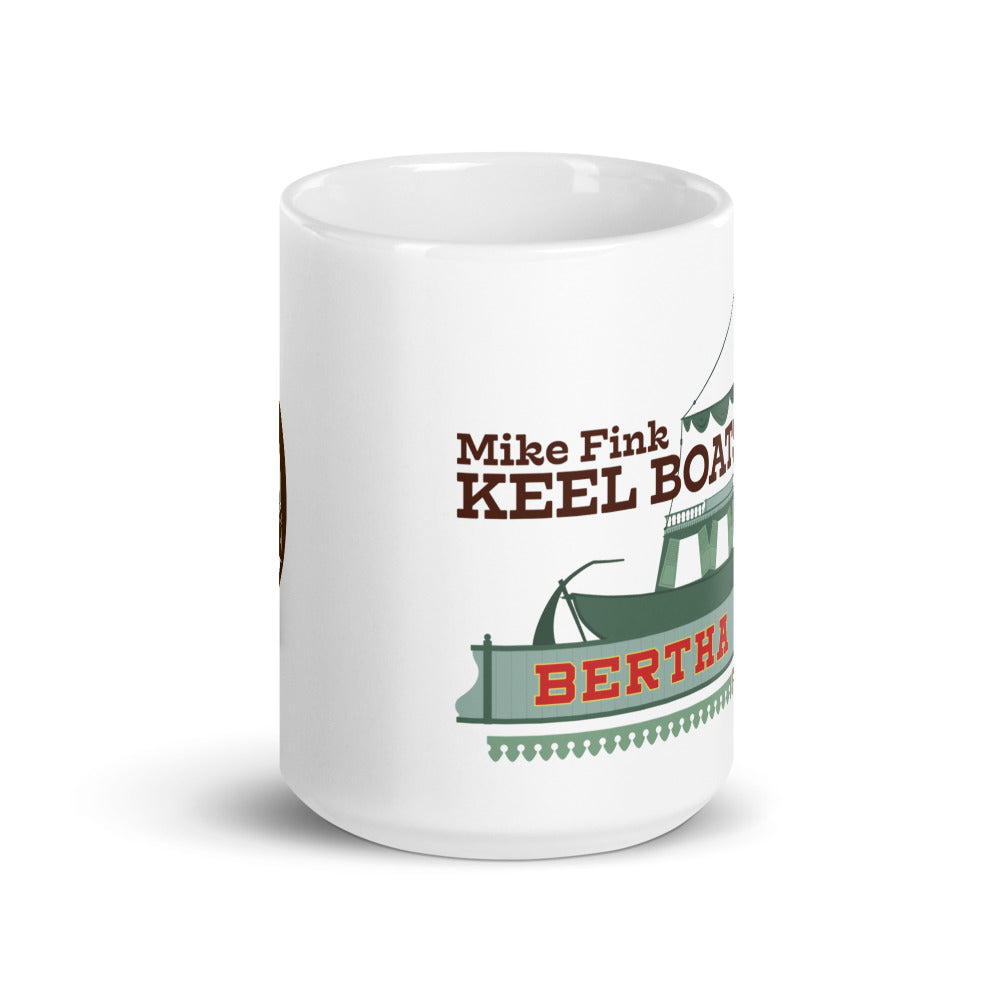 MIKE FINK KEEL BOATS bertha mae Mugs (3 sizes)