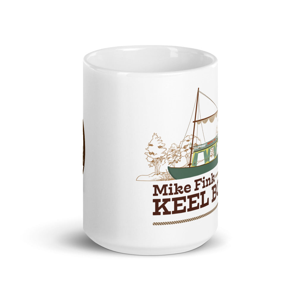 MIKE FINK KEEL BOATS scene Mugs (3 sizes)