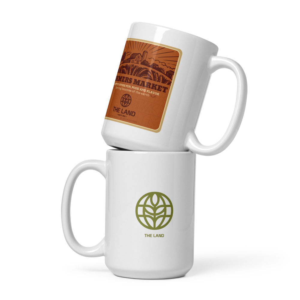 THE LAND farmers market Mugs (3 sizes)