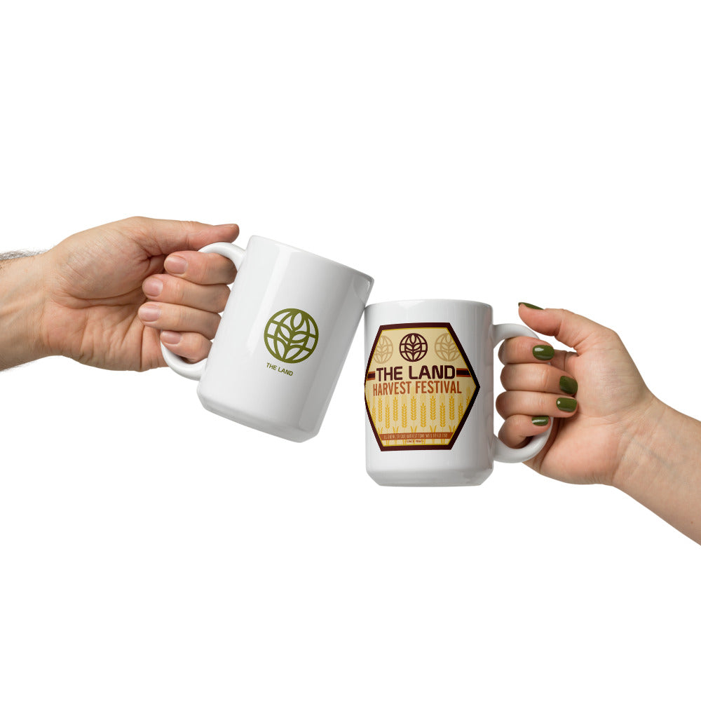 THE LAND harvest festival Mugs (3 sizes)