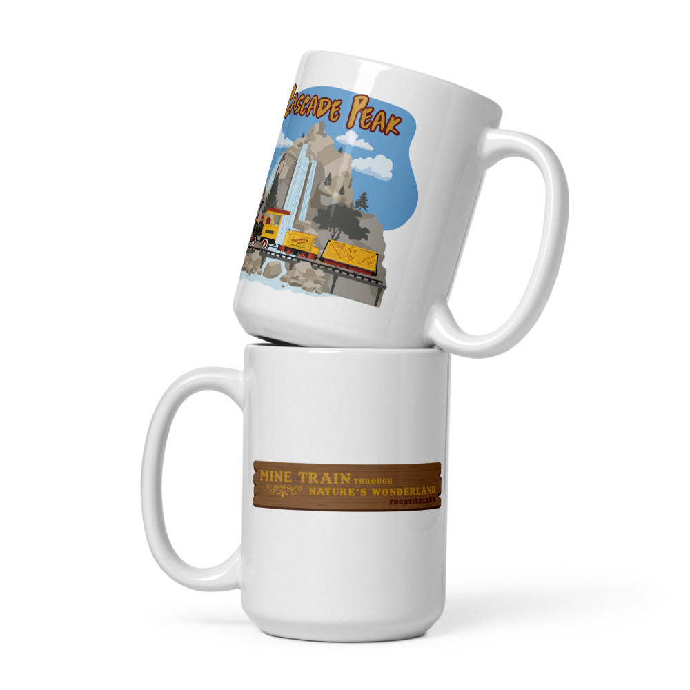 MINE TRAIN THROUGH NATURE'S WONDERLAND cascade peak Mugs (3 sizes)