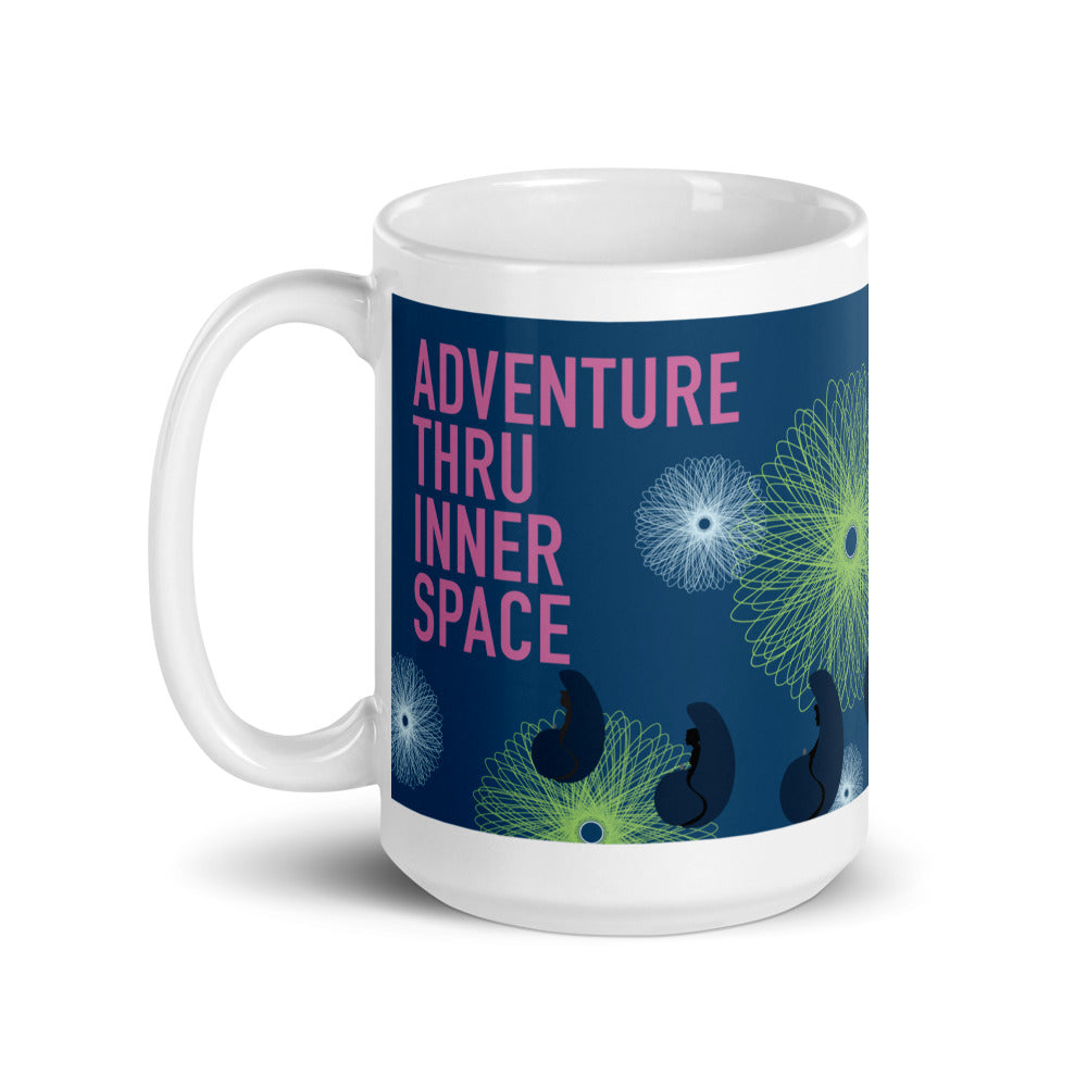 ADVENTURE THRU INNER SPACE poster Mugs (3 sizes)