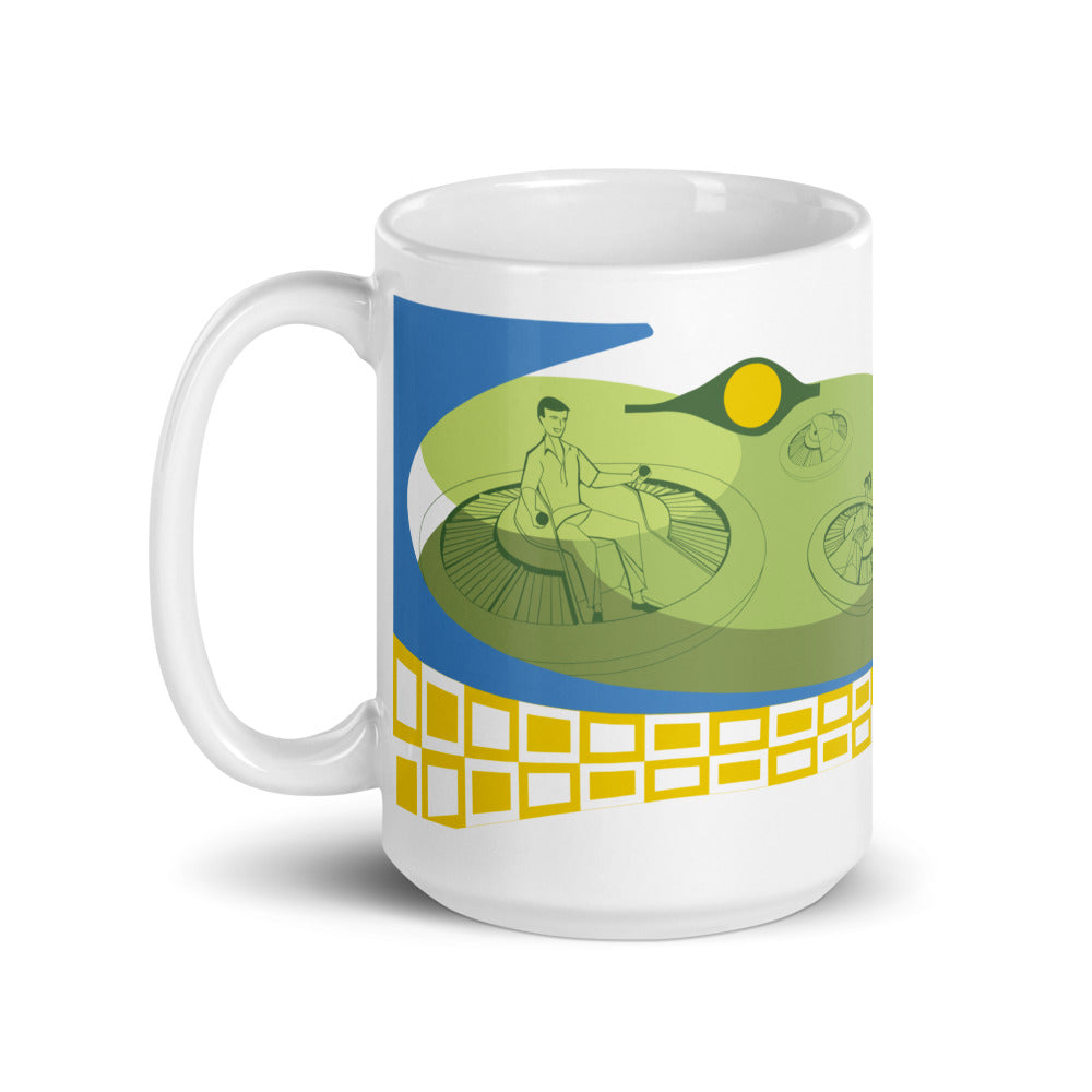 FLYING SAUCERS scene Mugs (3 sizes)