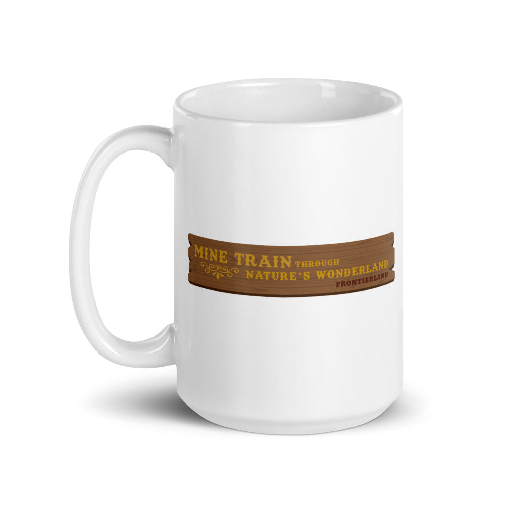 MINE TRAIN THROUGH NATURE'S WONDERLAND bear country Mugs (3 sizes)