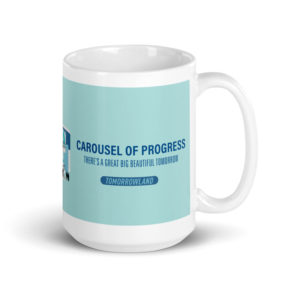 CAROUSEL OF PROGRESS building Mugs (3 sizes)