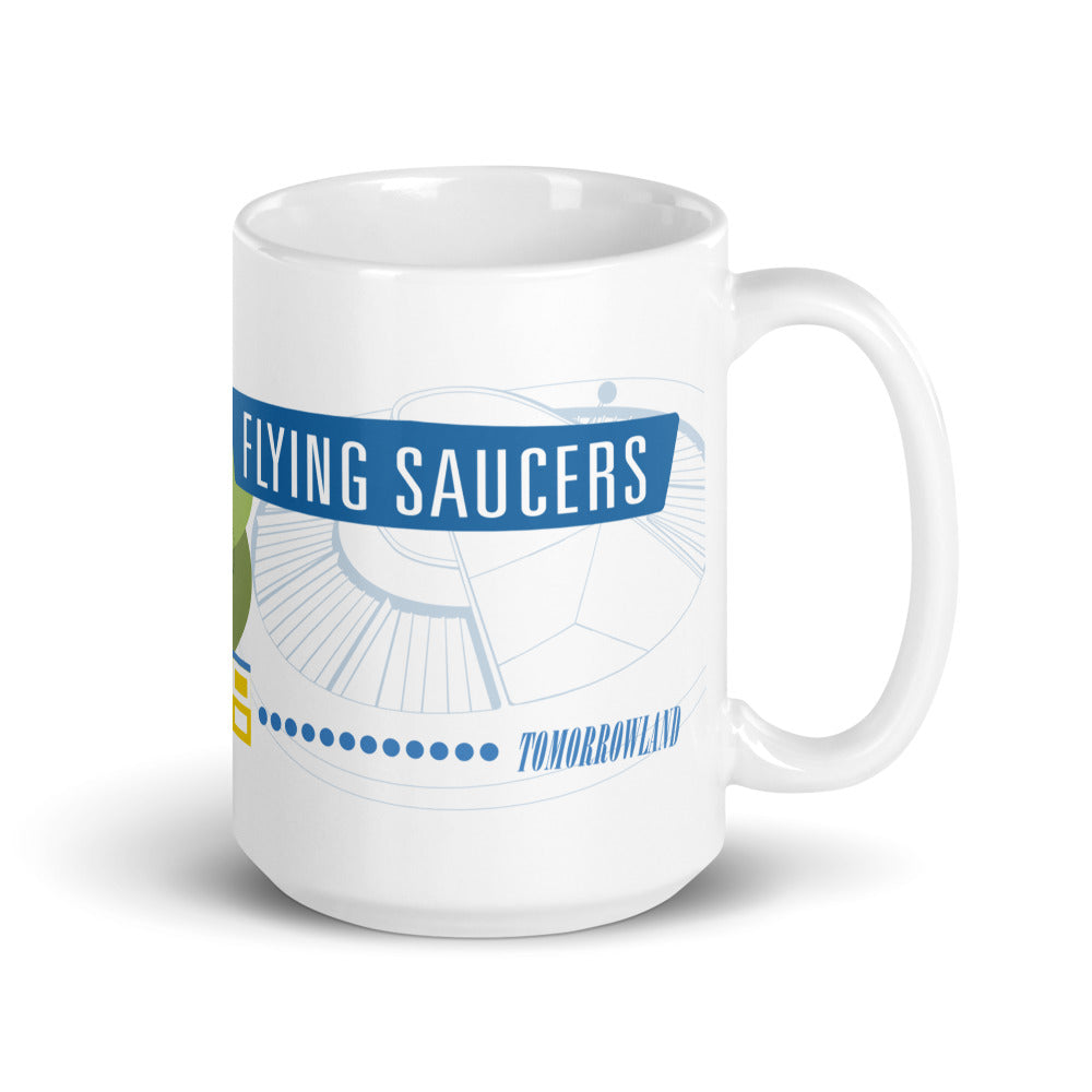 FLYING SAUCERS scene Mugs (3 sizes)