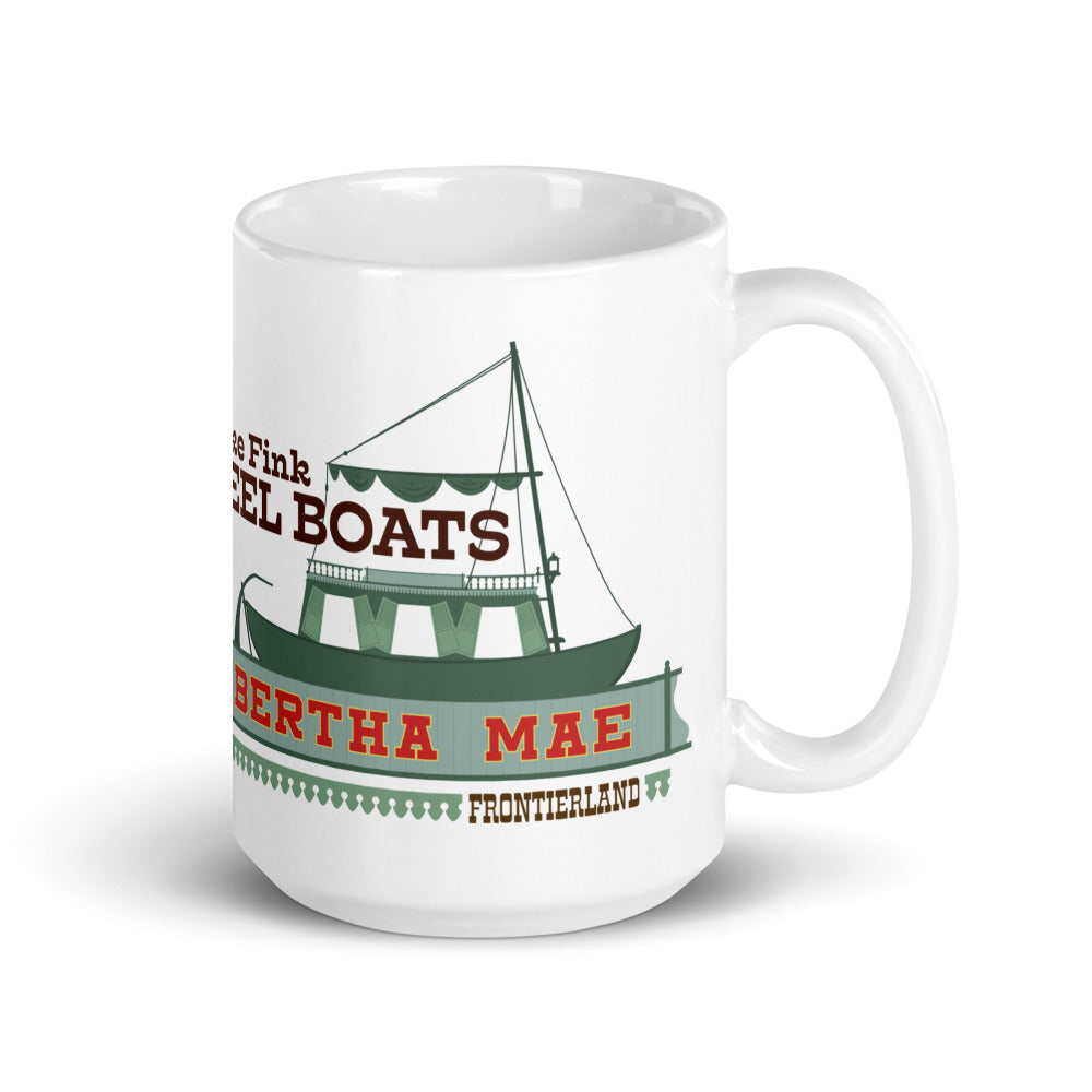 MIKE FINK KEEL BOATS bertha mae Mugs (3 sizes)