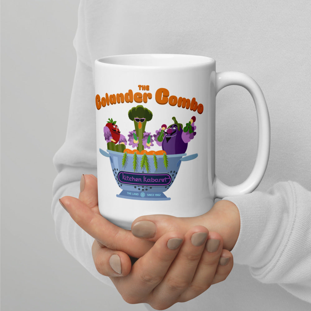 THE LAND kitchen kabaret colander Mugs (3 sizes)