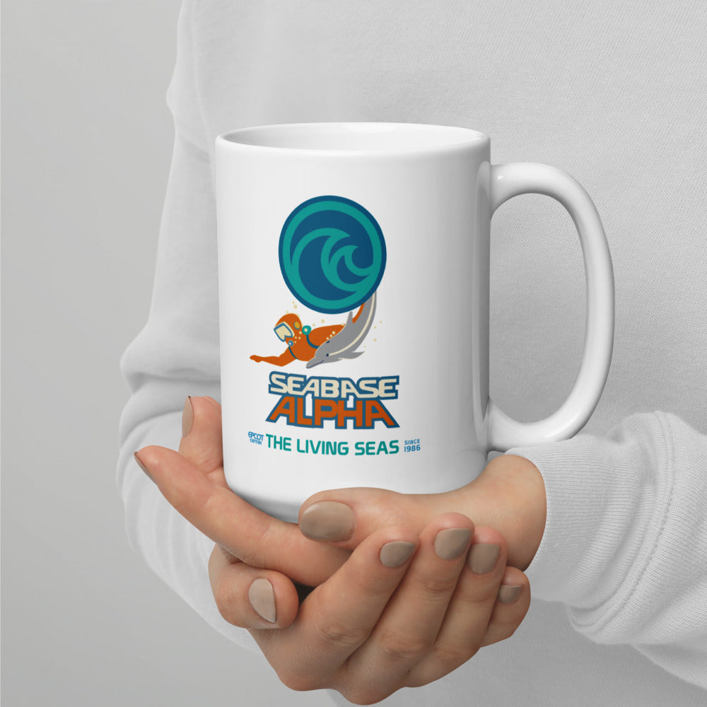 THE LIVING SEAS logo extract Mugs (3 sizes)