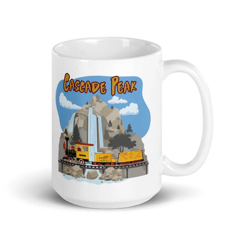 MINE TRAIN THROUGH NATURE'S WONDERLAND cascade peak Mugs (3 sizes)