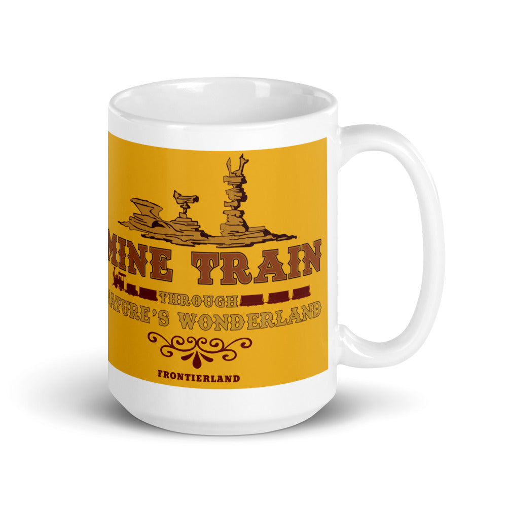 MINE TRAIN THROUGH NATURE'S WONDERLAND title Mugs (3 sizes)