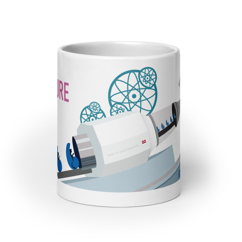 ADVENTURE THRU INNER SPACE microscope Mugs (3 sizes)