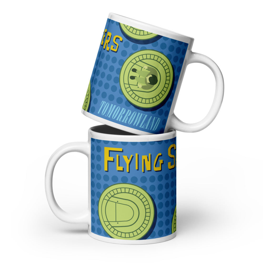 FLYING SAUCERS grid Mugs (3 sizes)