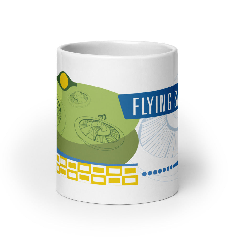 FLYING SAUCERS scene Mugs (3 sizes)