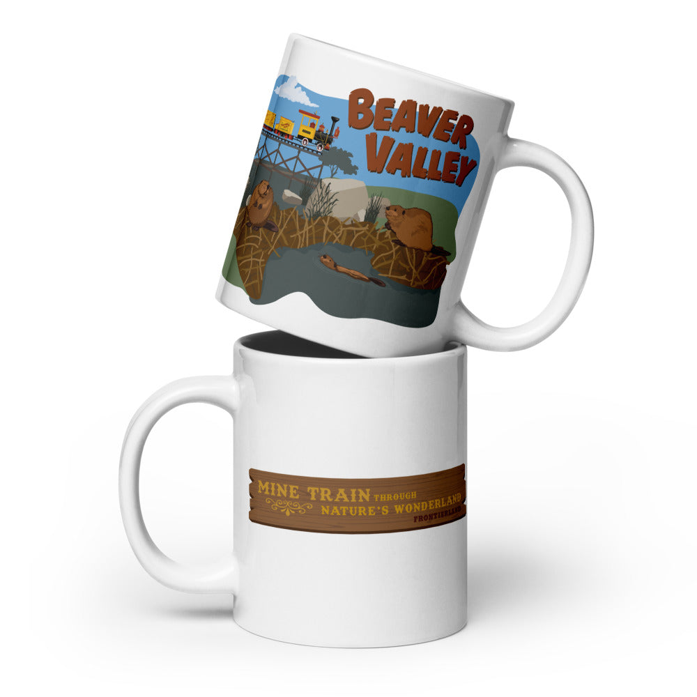 MINE TRAIN THROUGH NATURE'S WONDERLAND beaver valley Mugs (3 sizes)