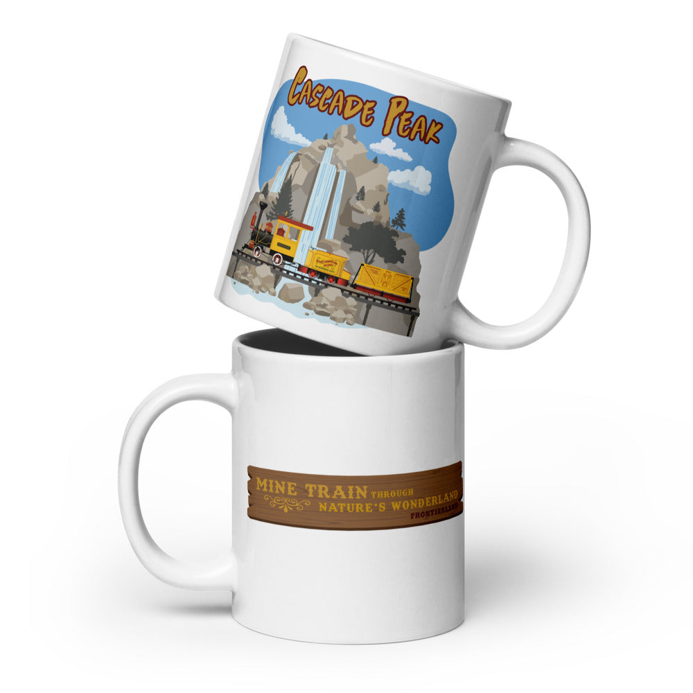 MINE TRAIN THROUGH NATURE'S WONDERLAND cascade peak Mugs (3 sizes)