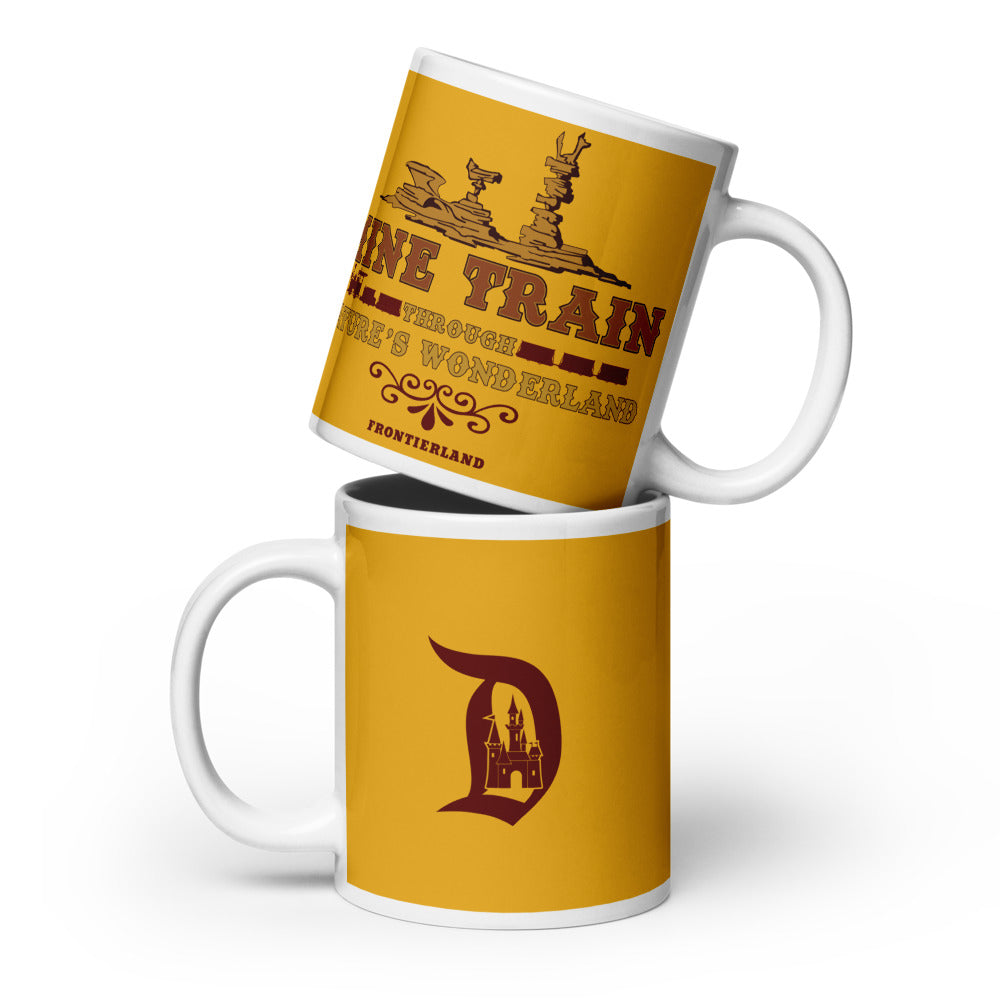MINE TRAIN THROUGH NATURE'S WONDERLAND title Mugs (3 sizes)