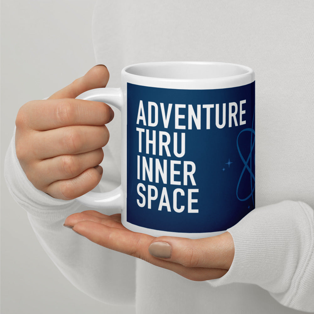 ADVENTURE THRU INNER SPACE atom Mugs (3 sizes)