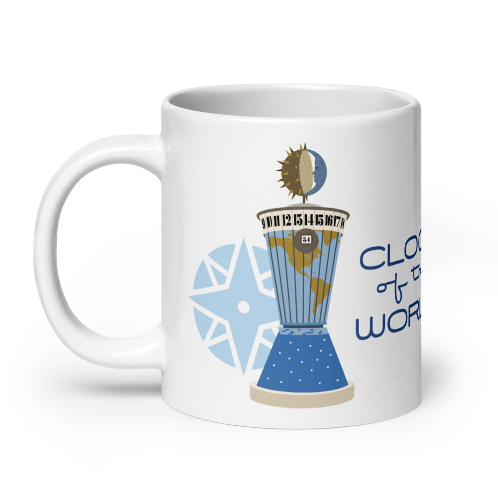 CLOCK OF THE WORLD tomorrowland Mugs (3 sizes)