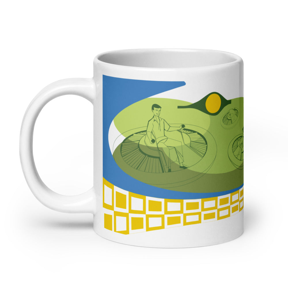 FLYING SAUCERS scene Mugs (3 sizes)