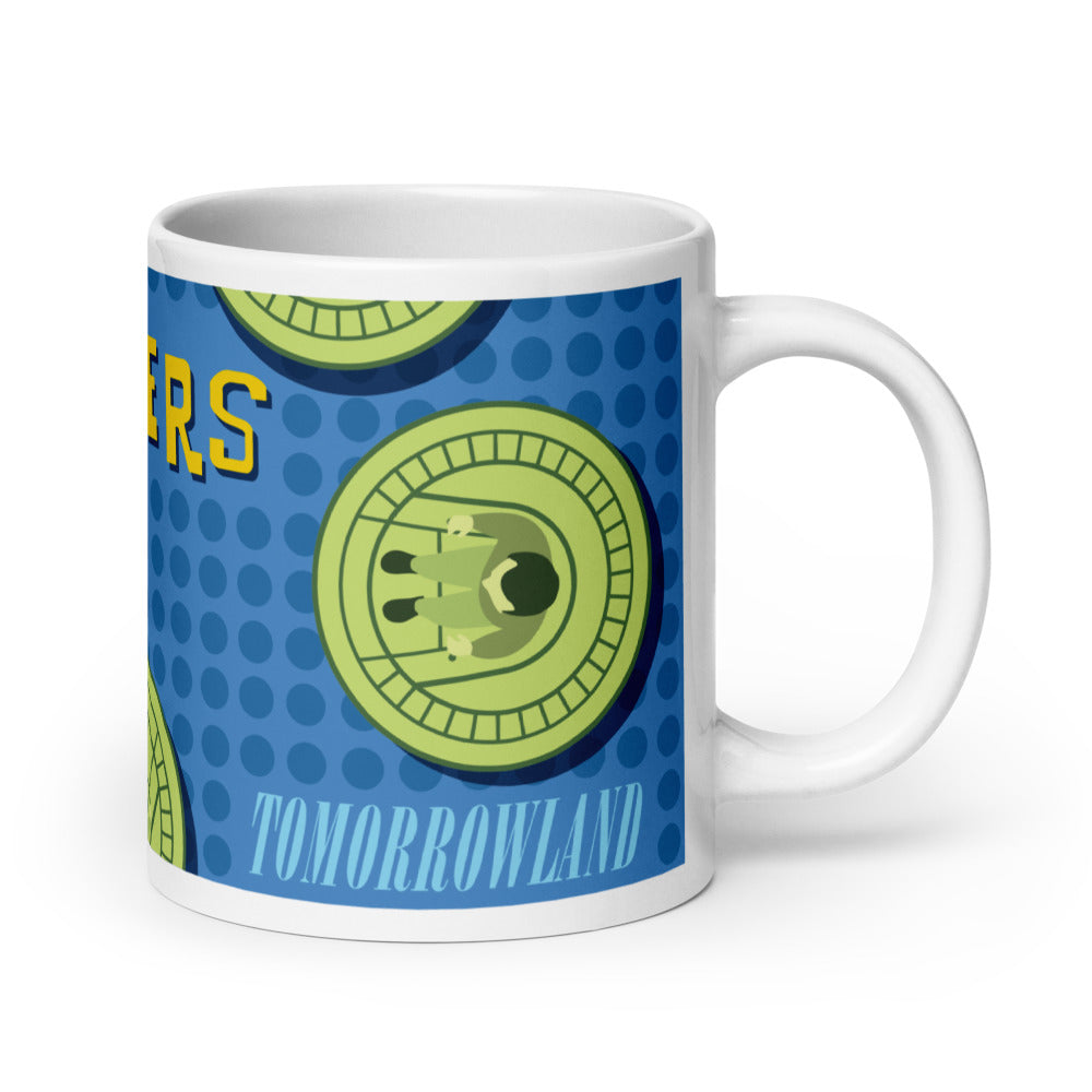 FLYING SAUCERS grid Mugs (3 sizes)