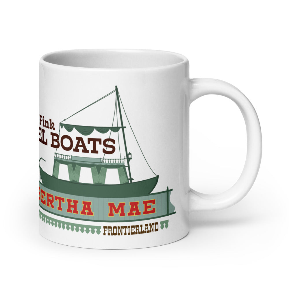 MIKE FINK KEEL BOATS bertha mae Mugs (3 sizes)