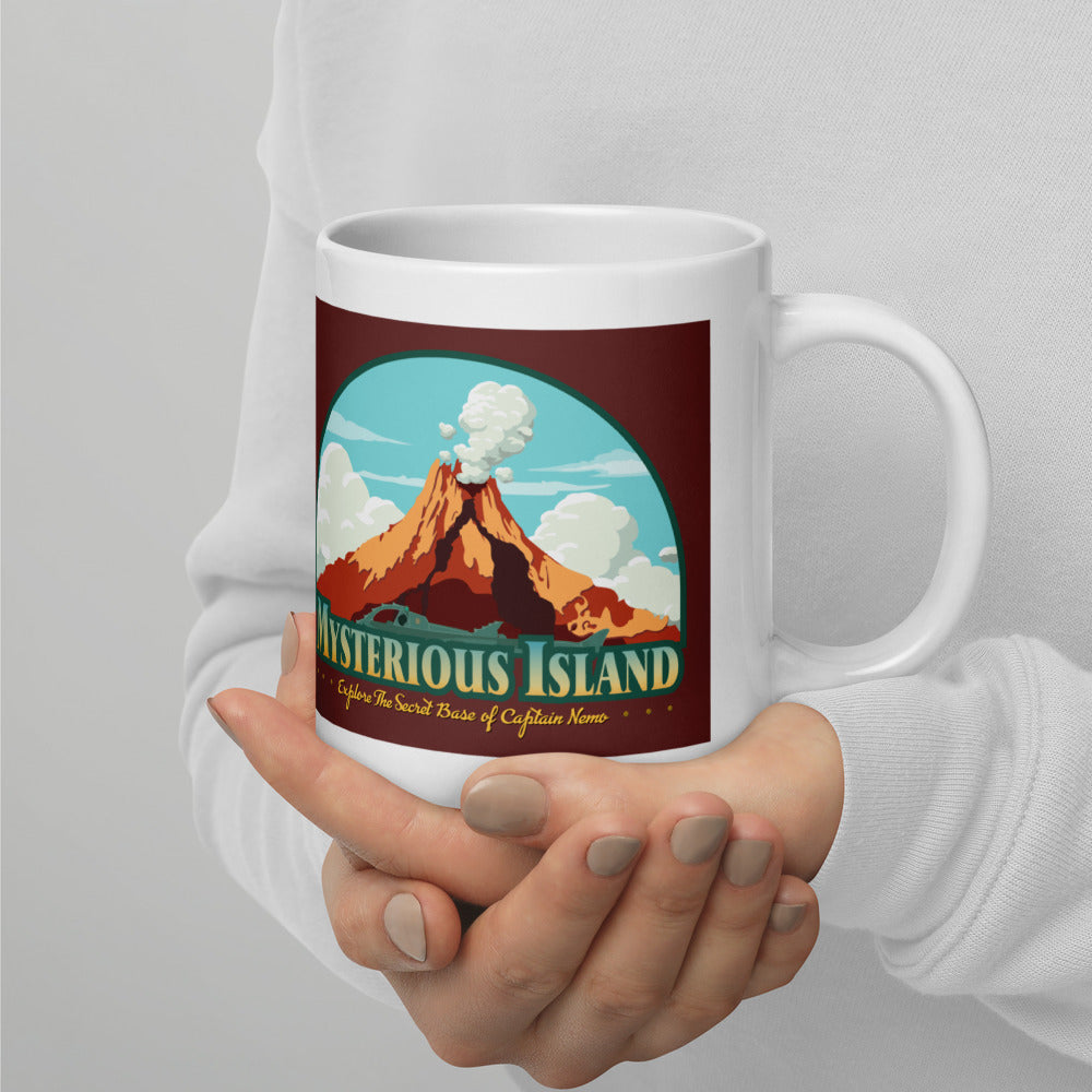 TDS MYSTERIOUS ISLAND port title Mugs (3 sizes)