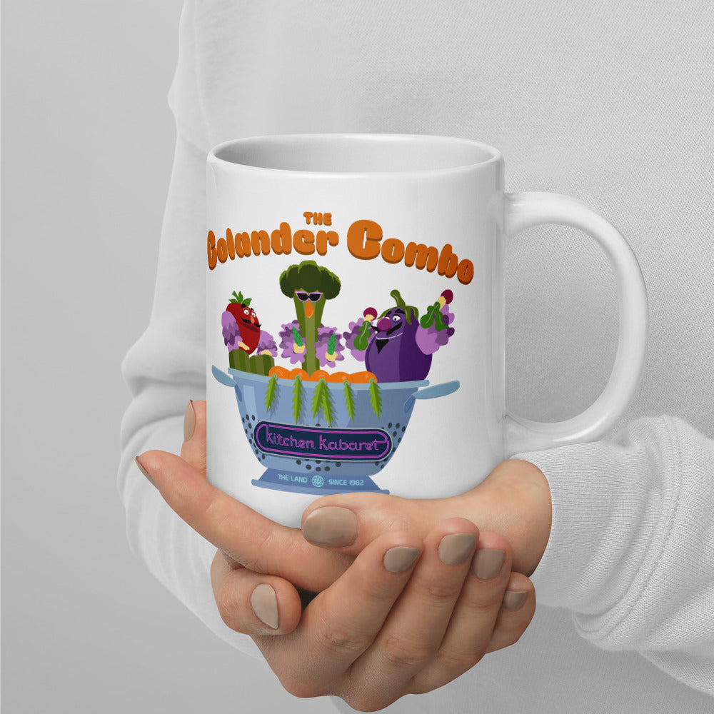 THE LAND kitchen kabaret colander Mugs (3 sizes)
