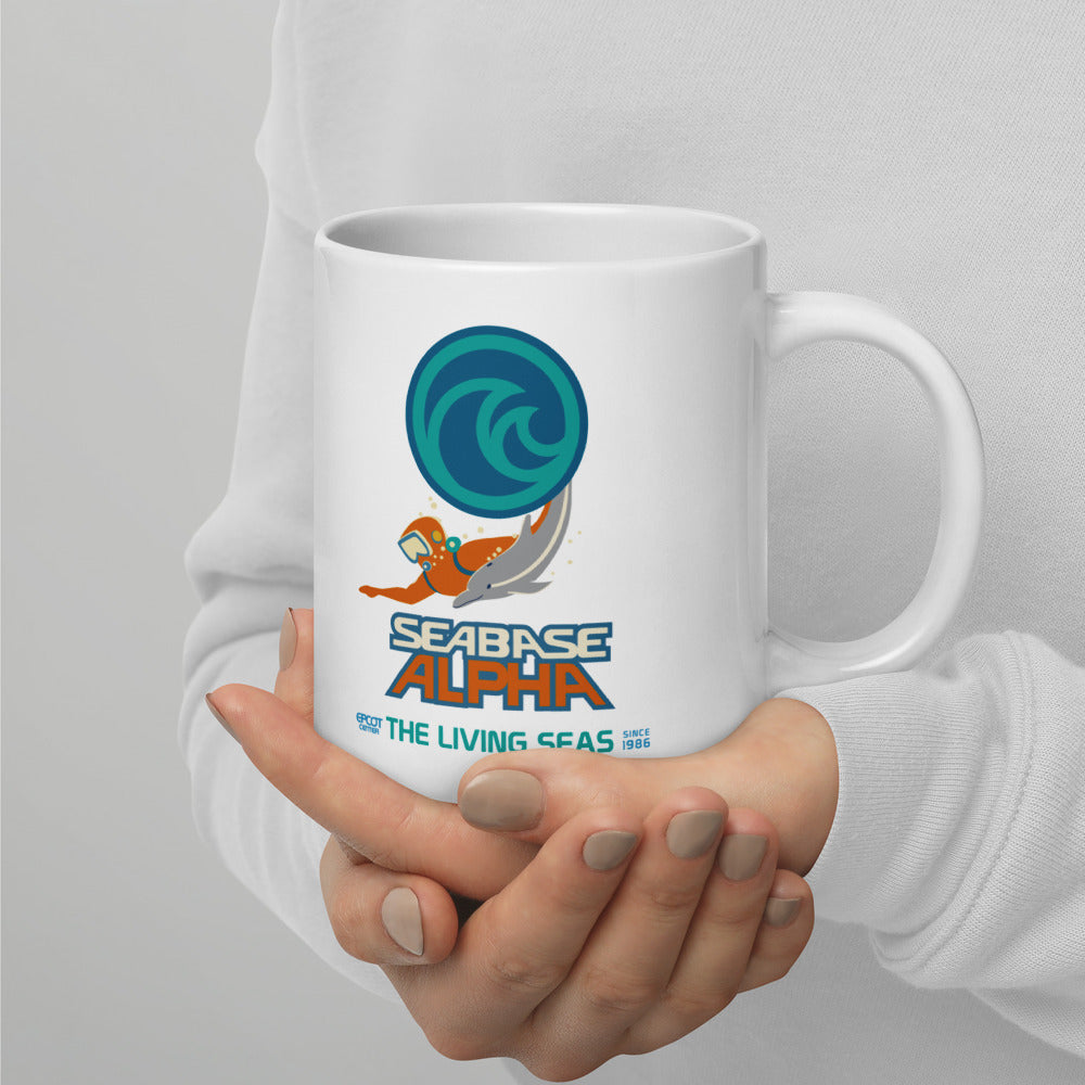 THE LIVING SEAS logo extract Mugs (3 sizes)