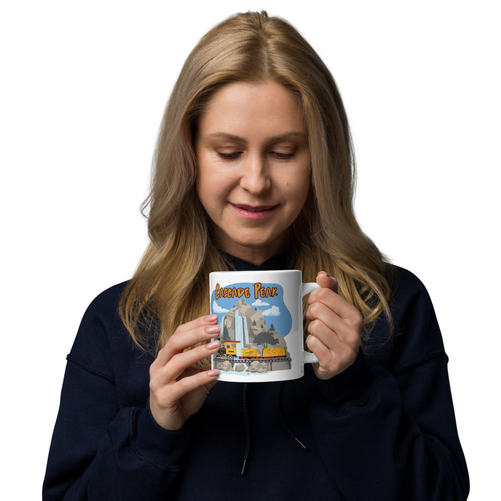 MINE TRAIN THROUGH NATURE'S WONDERLAND cascade peak Mugs (3 sizes)