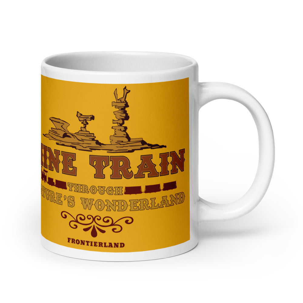 MINE TRAIN THROUGH NATURE'S WONDERLAND title Mugs (3 sizes)