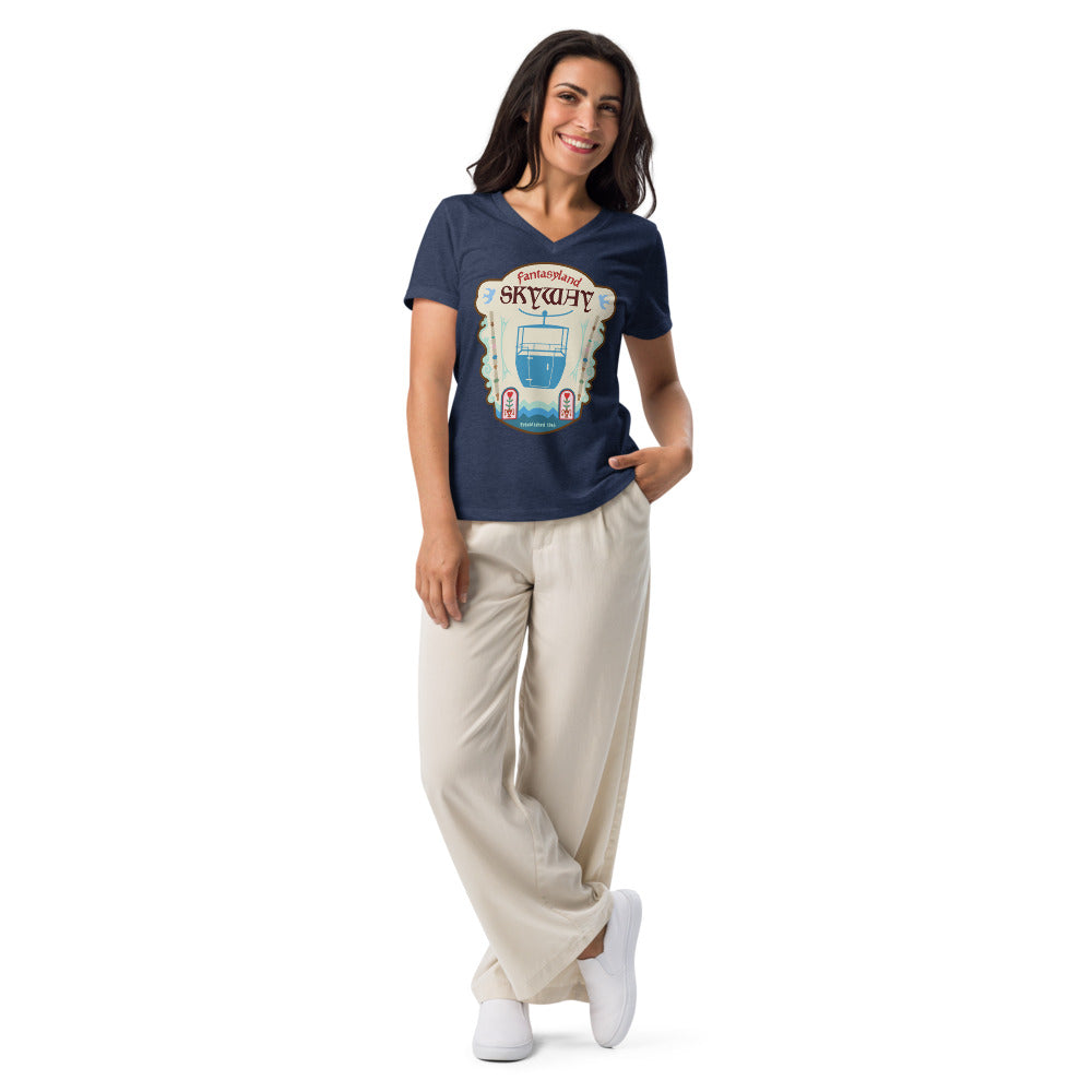 SKYWAY 1965 fantasyland Women’s V-neck t-shirt