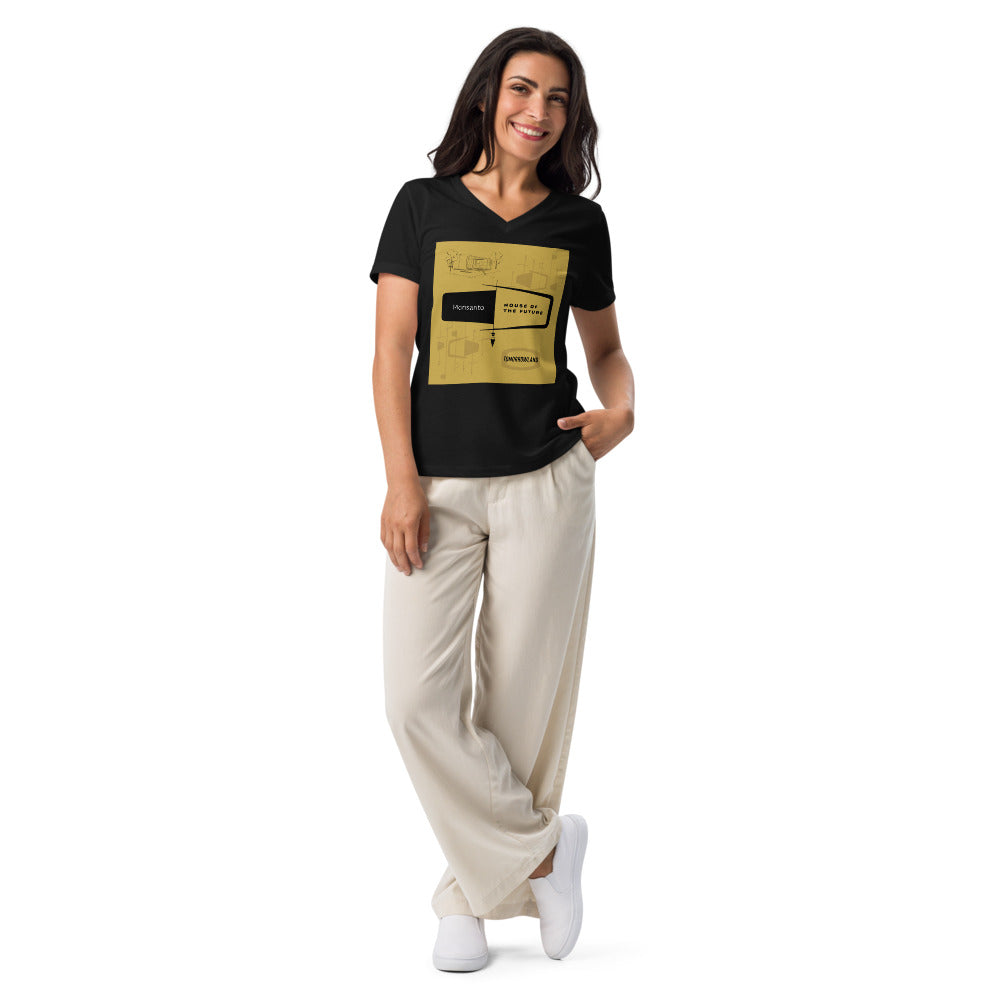 HOUSE OF THE FUTURE title block Women’s V-neck t-shirt