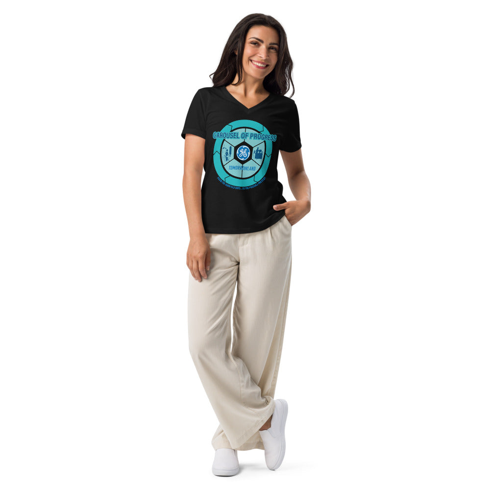 CAROUSEL OF PROGRESS icon Women’s V-neck t-shirt