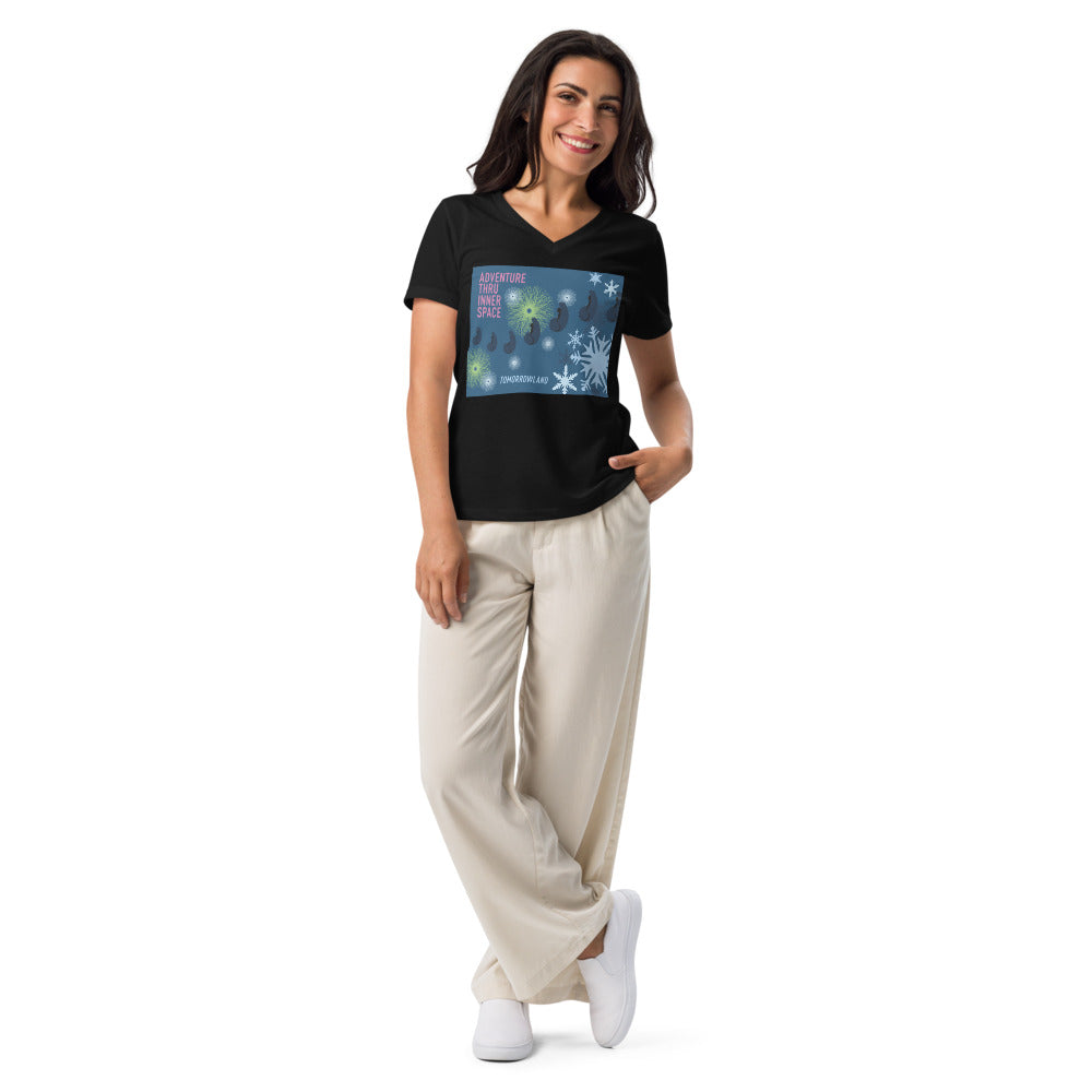 ADVENTURE THRU INNER SPACE poster Women’s V-neck t-shirt